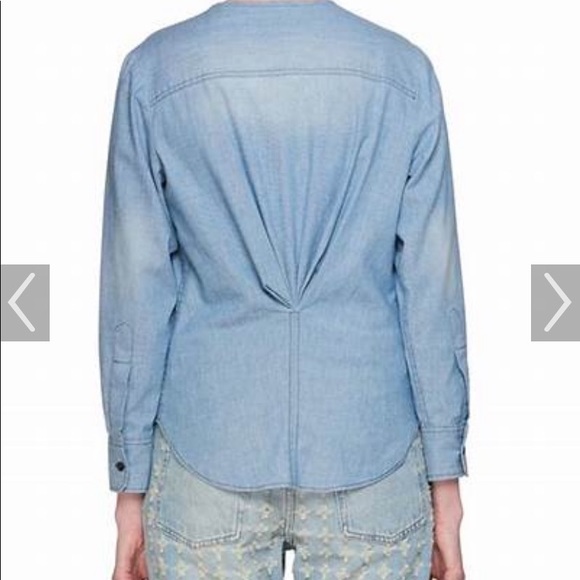 Isabel marrant ruffle denim top - Picture 6 of 7